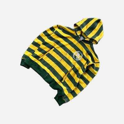 Y2K Retro Stripped Yellow Hoodie