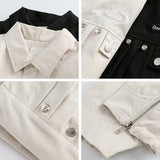 Boxy Fit Pocket Varsity Jacket