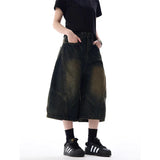 Vintage Gothic High Waist Cargo Jort