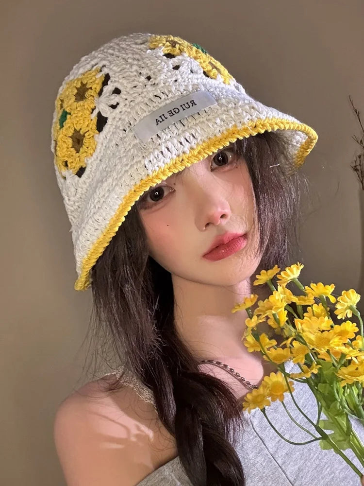 Knitted Hollow Fisherman Hat