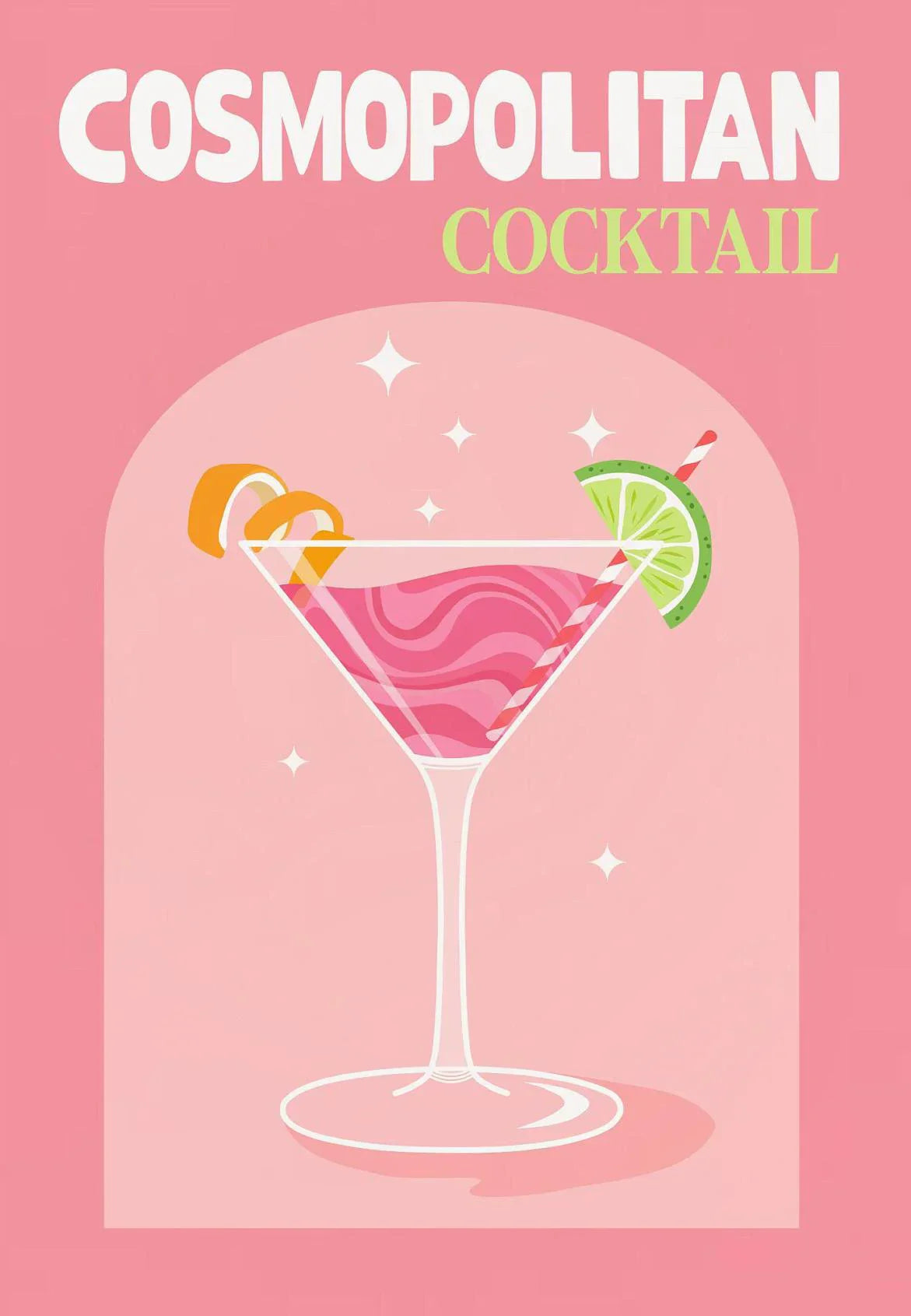 Colorful Cocktail Drinks Posters