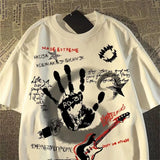 Vintage Hand Print Short Sleeve T-Shirt