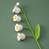 Bell Orchid Bouquet Kintted Crochet Flower