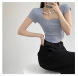 Spicy Desire Pure Cotton Slim Fit Crop Top