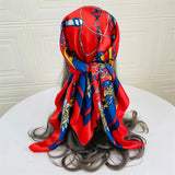 Summer Concert Silk Satin Head Scarf