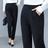 Corporate Girl High Waist Stretch Pants