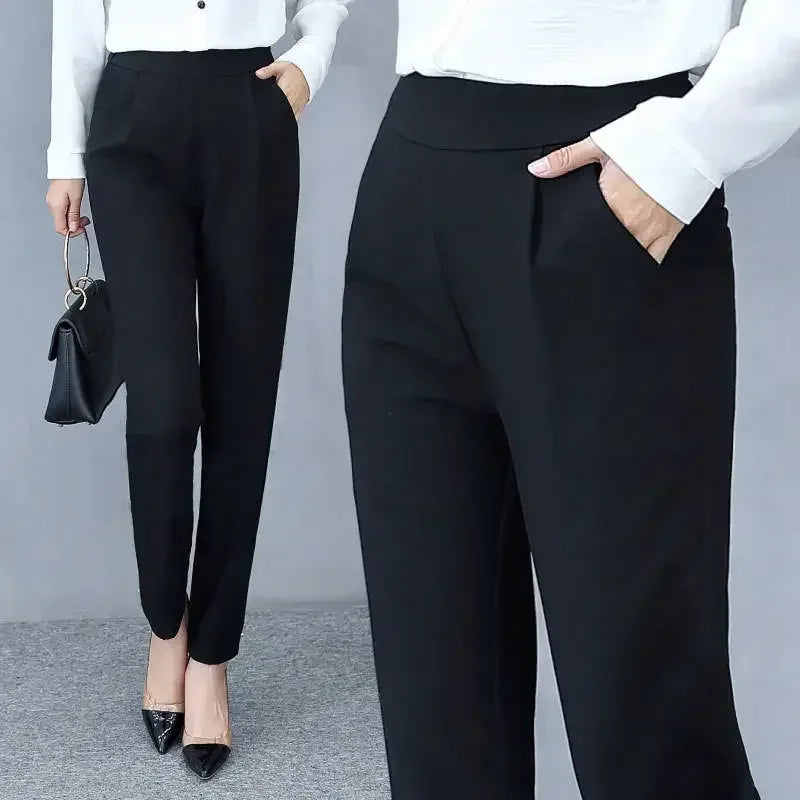 Corporate Girl High Waist Stretch Pants