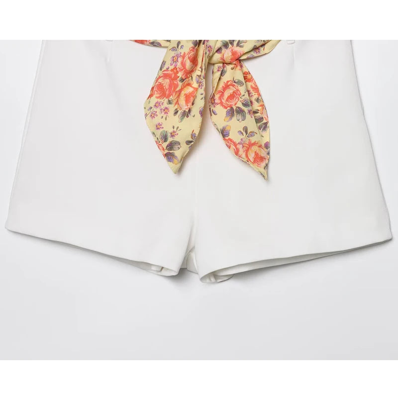 Scarf Belted Women's Set