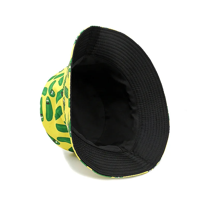 Funny Pickle Rick Bucket Hat