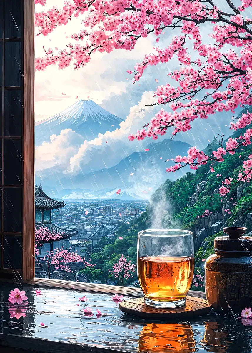 Japanese Cherry Blossoms Poster