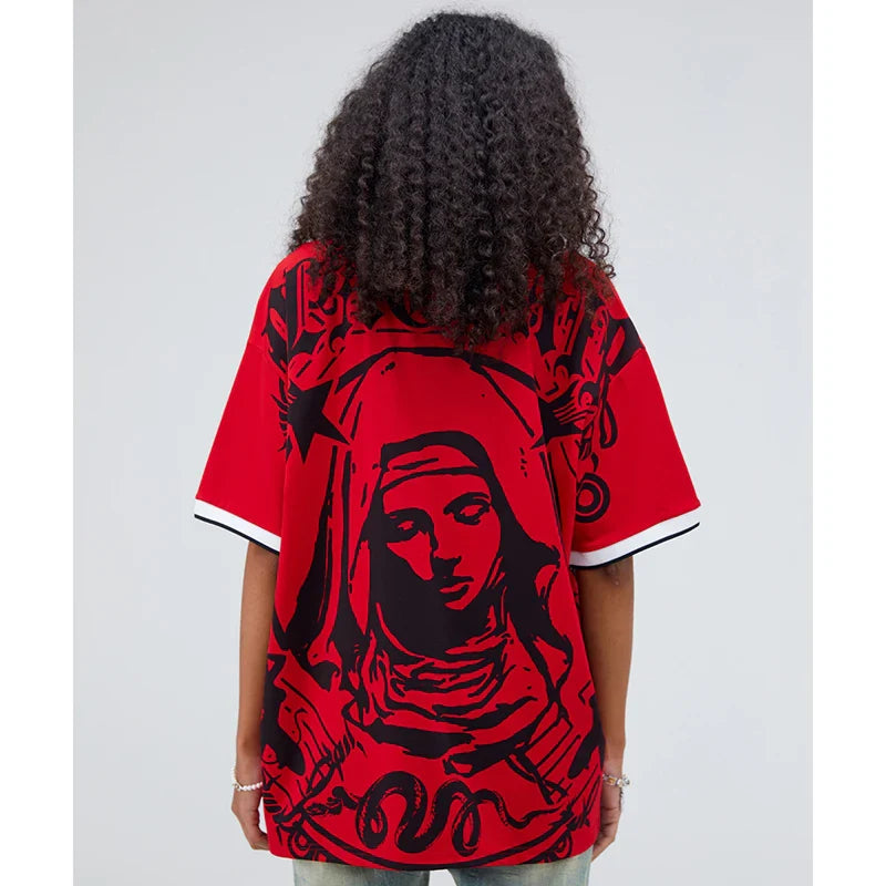 Virgin Mary Graphic Vintage T-Shirt