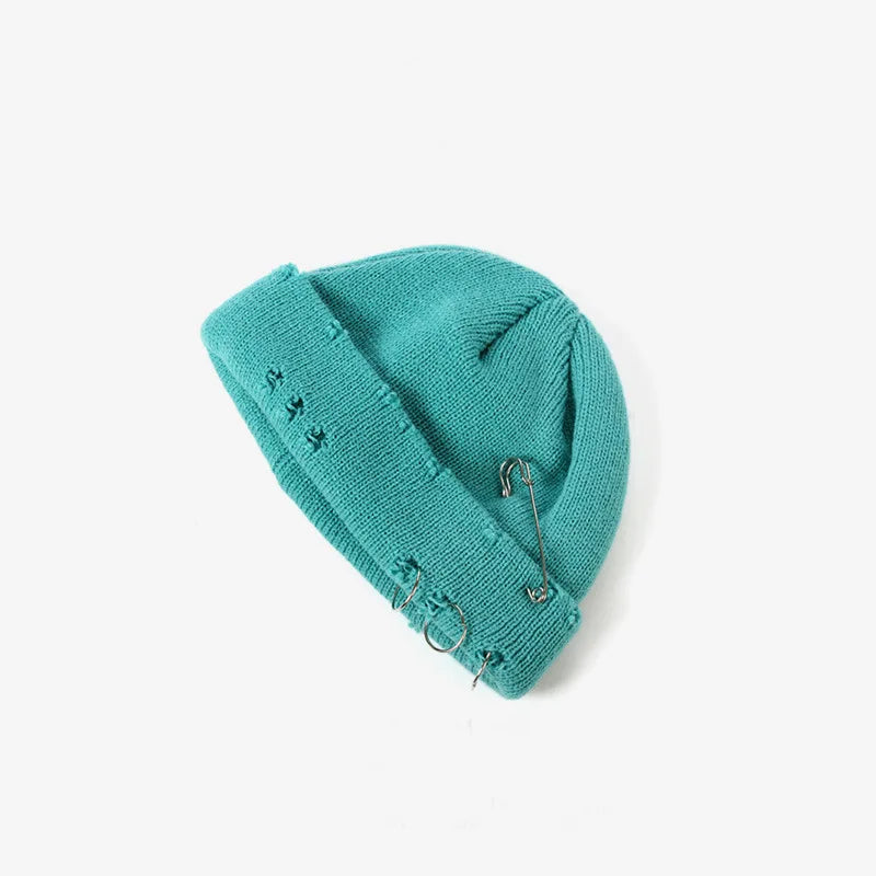 Knitted Grunge Distressed Beanies