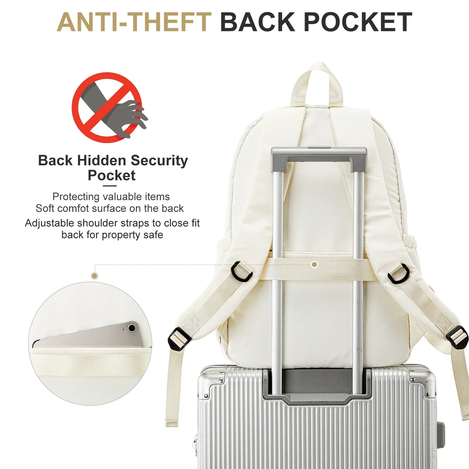 Elegant Large School Backpack