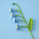 Bell Orchid Bouquet Kintted Crochet Flower