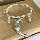 Soft Girl Moon & Stars Beaded Necklace