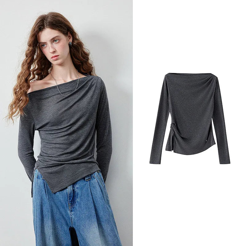 Ruched Off Shoulder Top