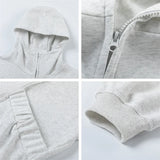Sudadera cómoda con cremallera para otoño