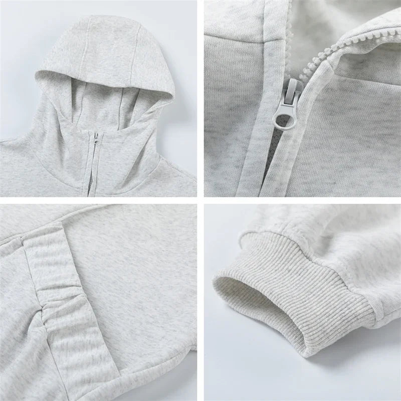 Sudadera cómoda con cremallera para otoño