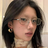 Soft Girl Square Glasses
