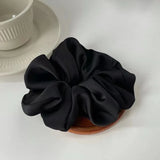 Elastic Silk Solid Color Ponytail Holder