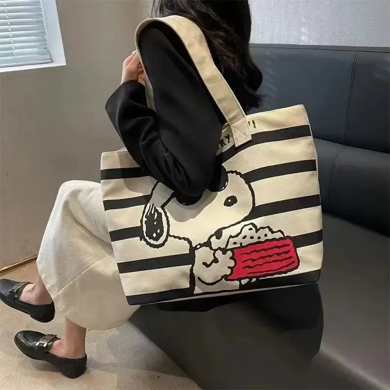 Chill Summer Dog Print Tote Bag