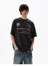 Vintage Letter Print Quoted T-Shirt