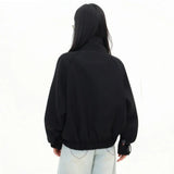 Corporate Girlie Minimalist Business Bomber Jacket