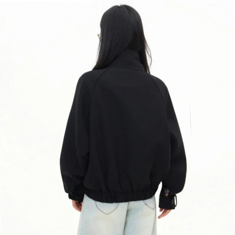 Corporate Girlie Minimalist Business Bomber Jacket