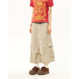 Retro Multi-Pocket Denim Jorts