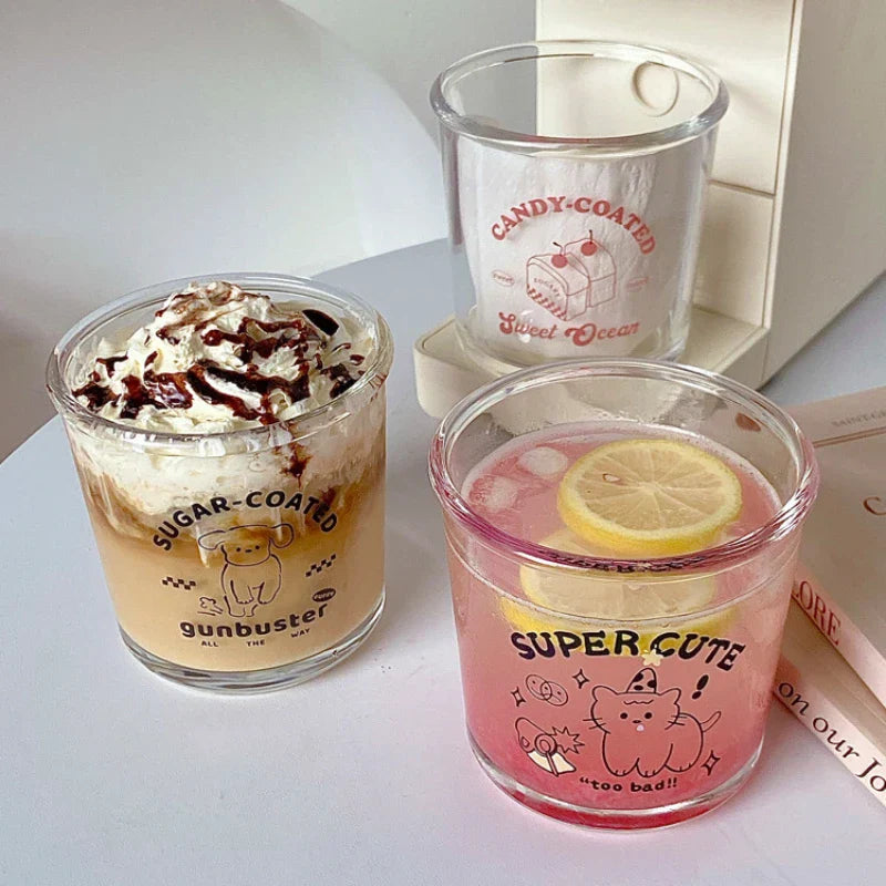 Cute Glass Cup for Coffee