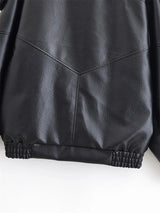 Women's Faux Leather Black Jacket