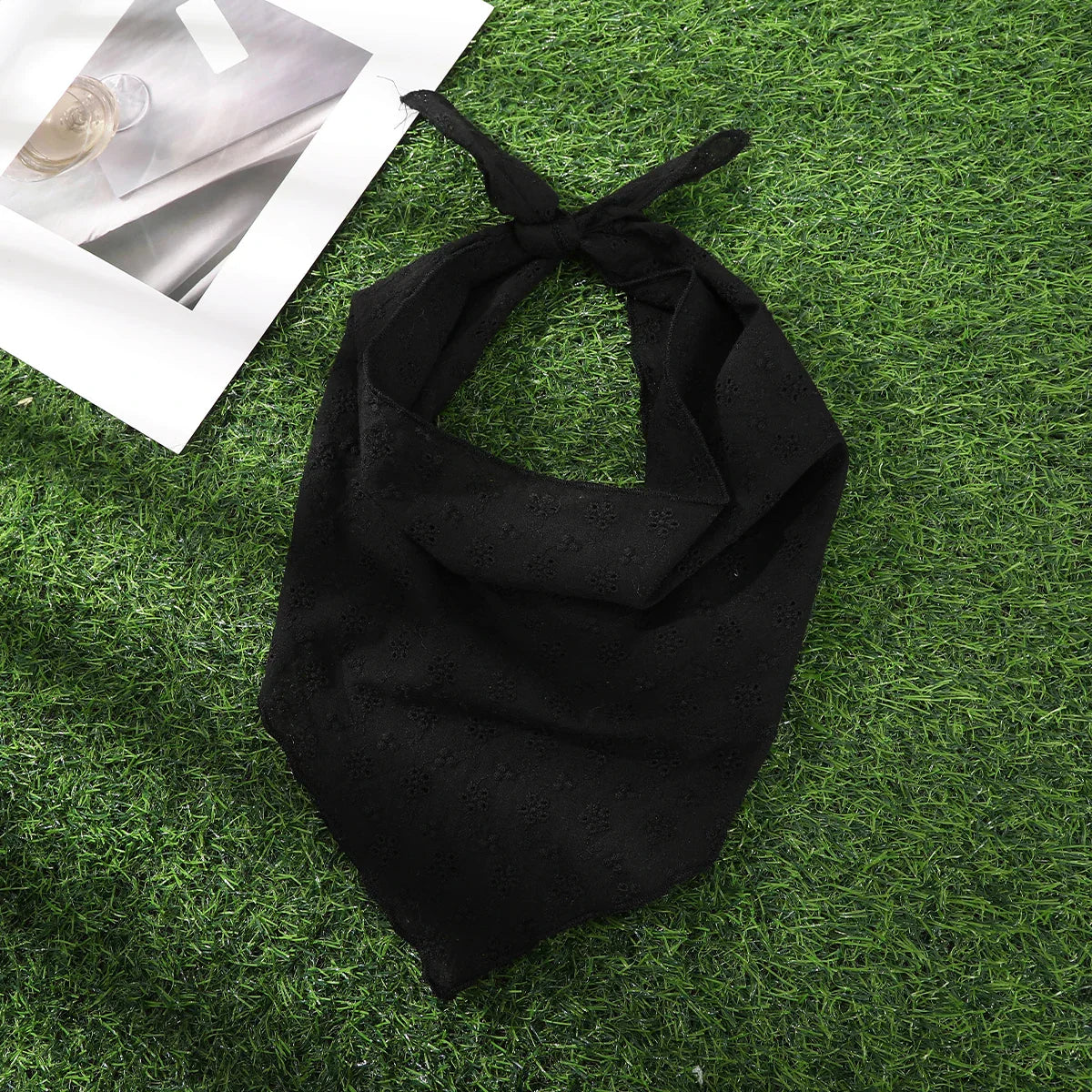 Flower Print Triangle Handmade Headband