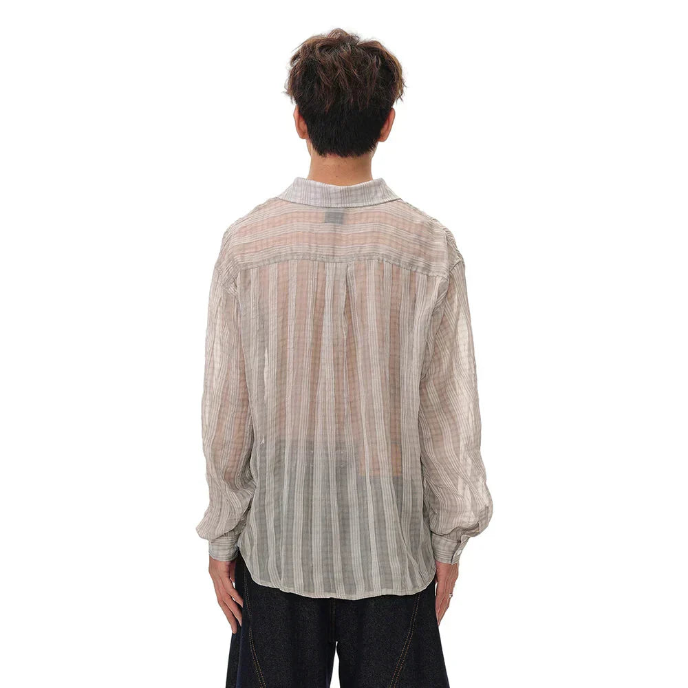 Retro Fleeced Plaid Long Sleeve Shirt
