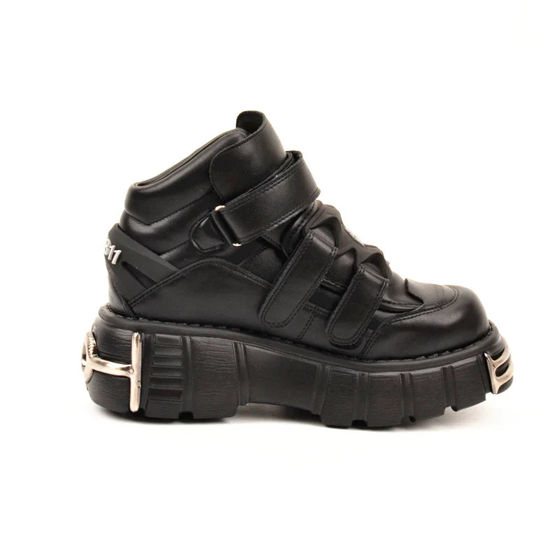 Metall-Plateau-Punk-Gothic-Schuhe