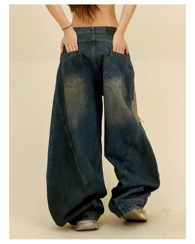 Y2k Trendy Loose Retro Wide Leg Jeans