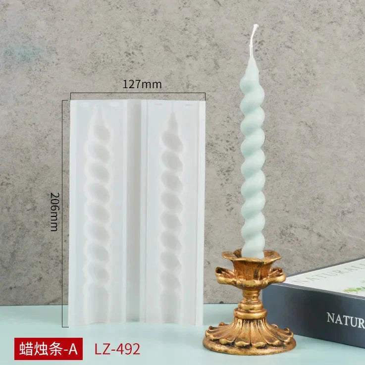 2 pc Spiral Candles