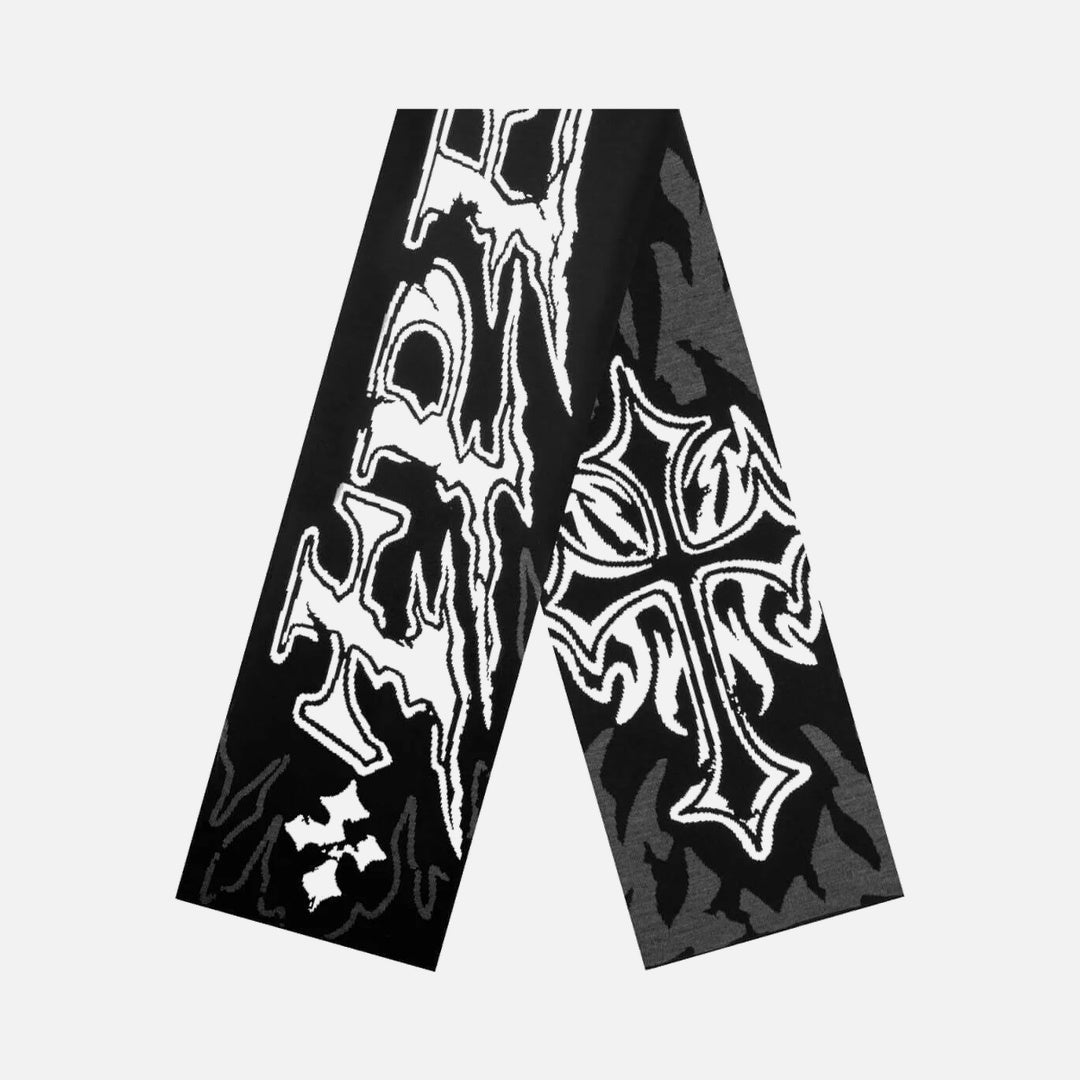 Y2K Thick White Scarf