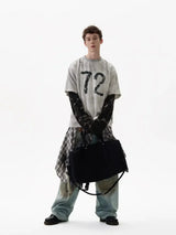 "72" Camouflage Long Sleeve Spliced T-Shirt