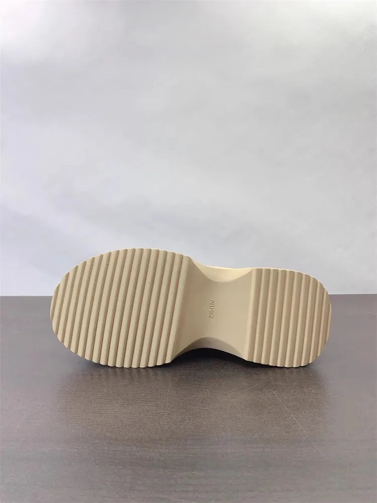 Thick Bottom Casual Leather Platform Shoes
