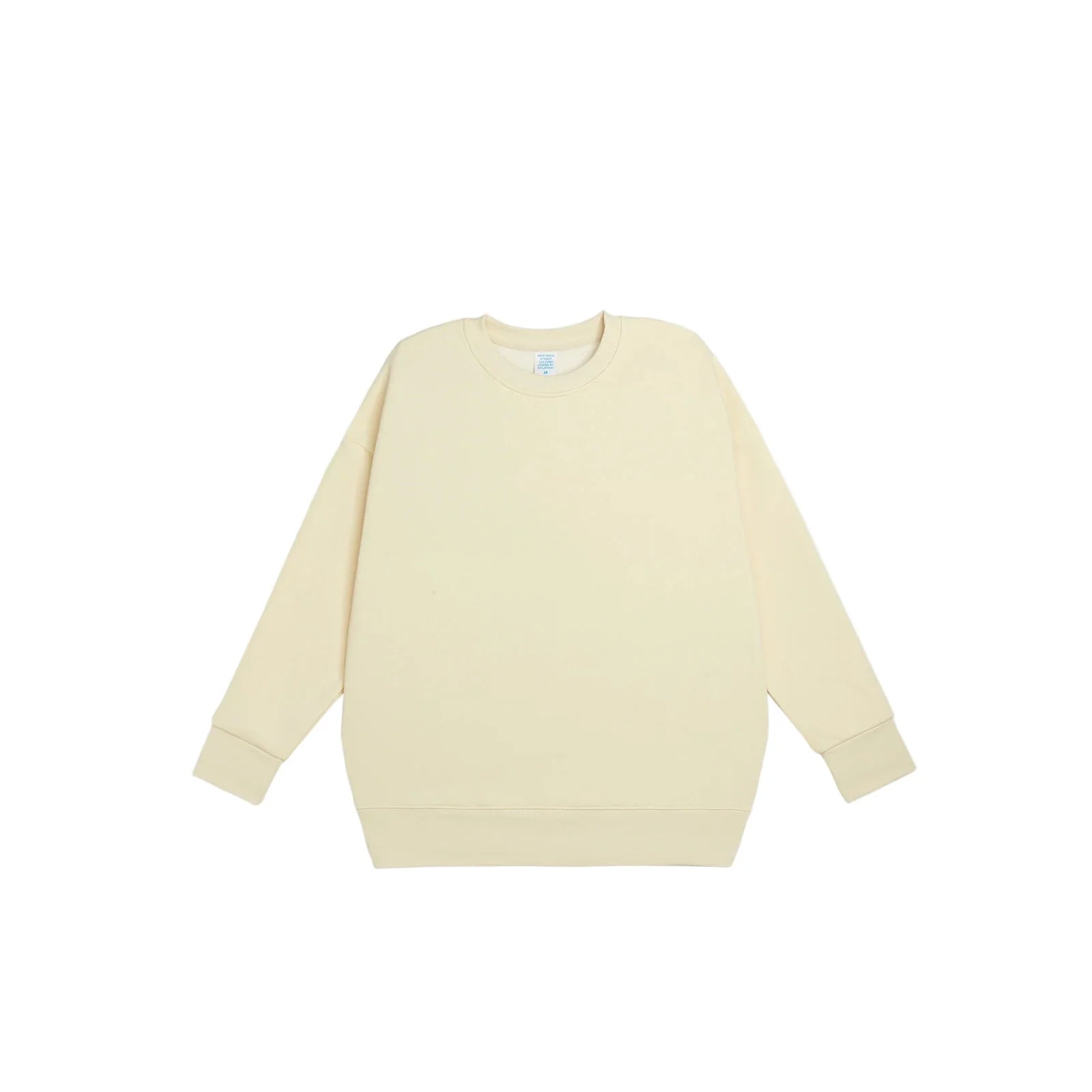 Basic Thick Fleece Crew Neck Sweater