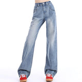 High Waist Wide Leg Women's Jeans