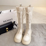 Lolita Zipper Thick Sole Zipper Boots