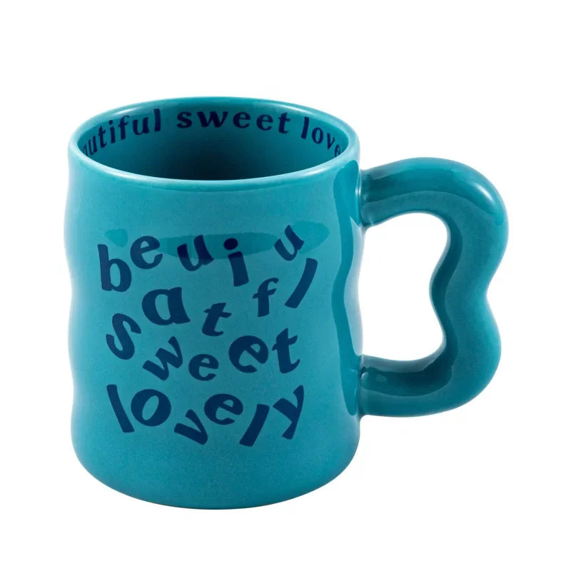 Taza de cerámica estética