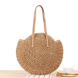 Grandma Aesthetic Woven Beach Shoulder Bag