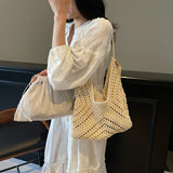 Crochet Women Summer Beach Tote Bags