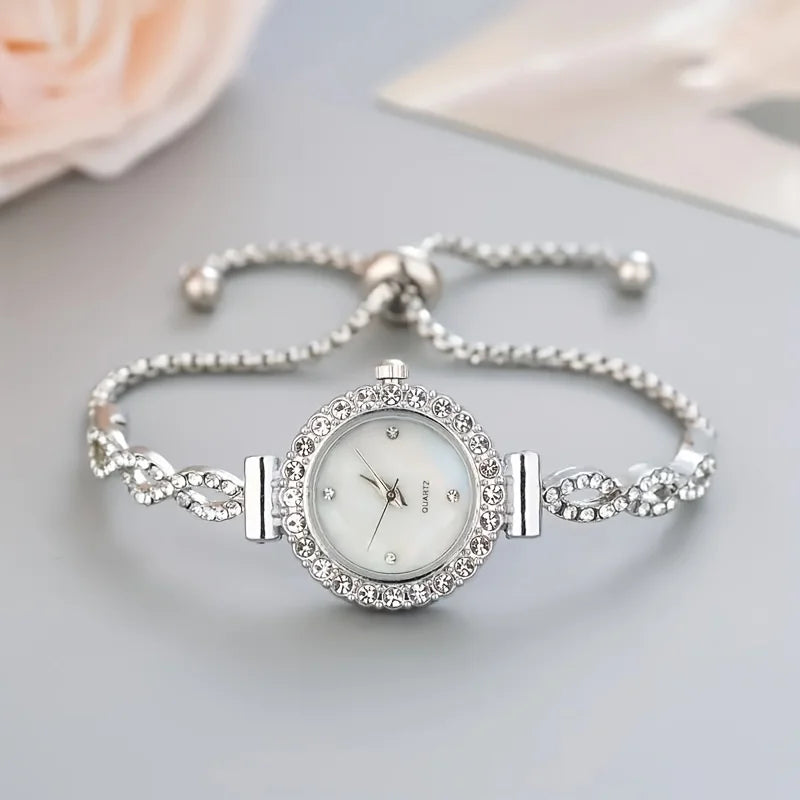 Rhinestone Quartz Watch