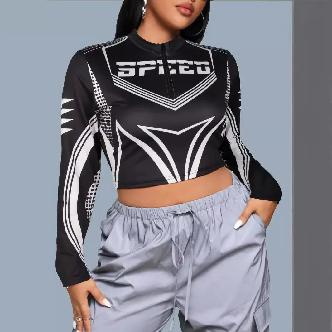 Y2K Motorcycle Cropped Punk Jacket