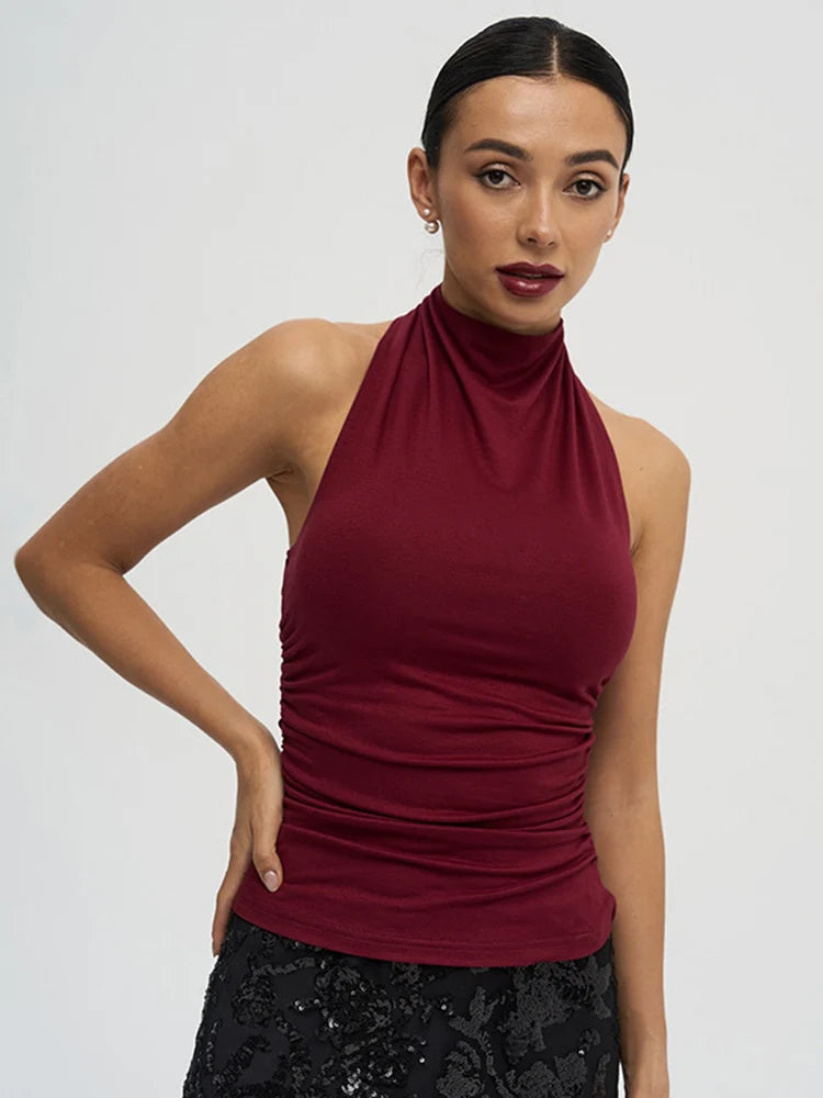 Sexy Backless Pure Summer Tank Top