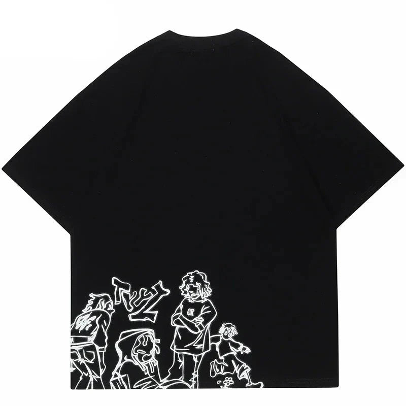 Camiseta de dibujos animados Vida Joven