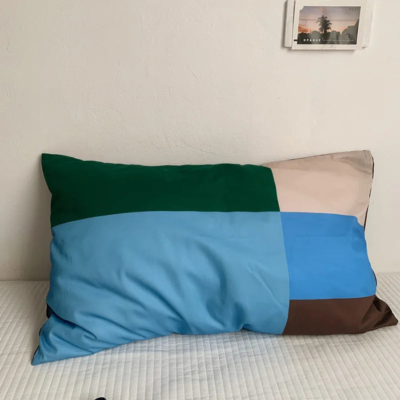 Home Decor Green Stripe Pillowcase